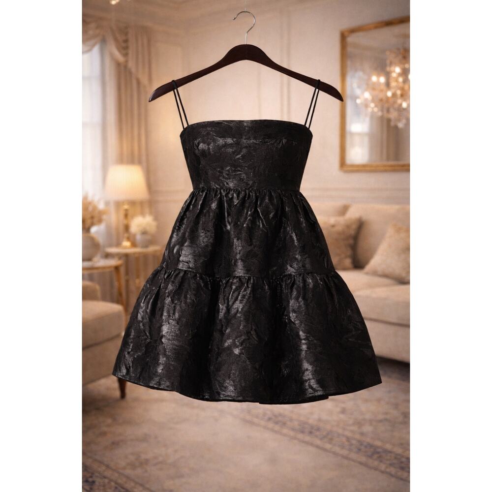 Endless Rose NWT 1X Textured Fit & Flare Mini Dress Pockets Adjustable Straps